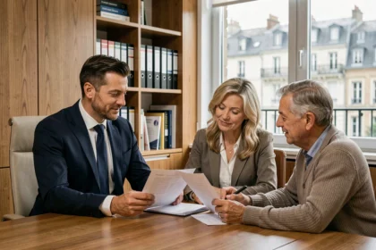 Conseiller en gestion de patrimoine dans l'Ain accompagnant un couple dans la planification de leur patrimoine financier