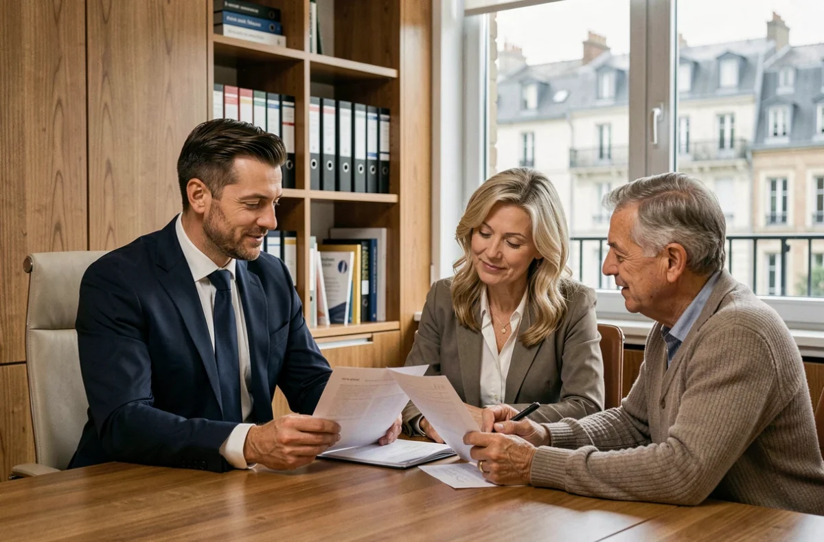 Conseiller en gestion de patrimoine dans l'Ain accompagnant un couple dans la planification de leur patrimoine financier